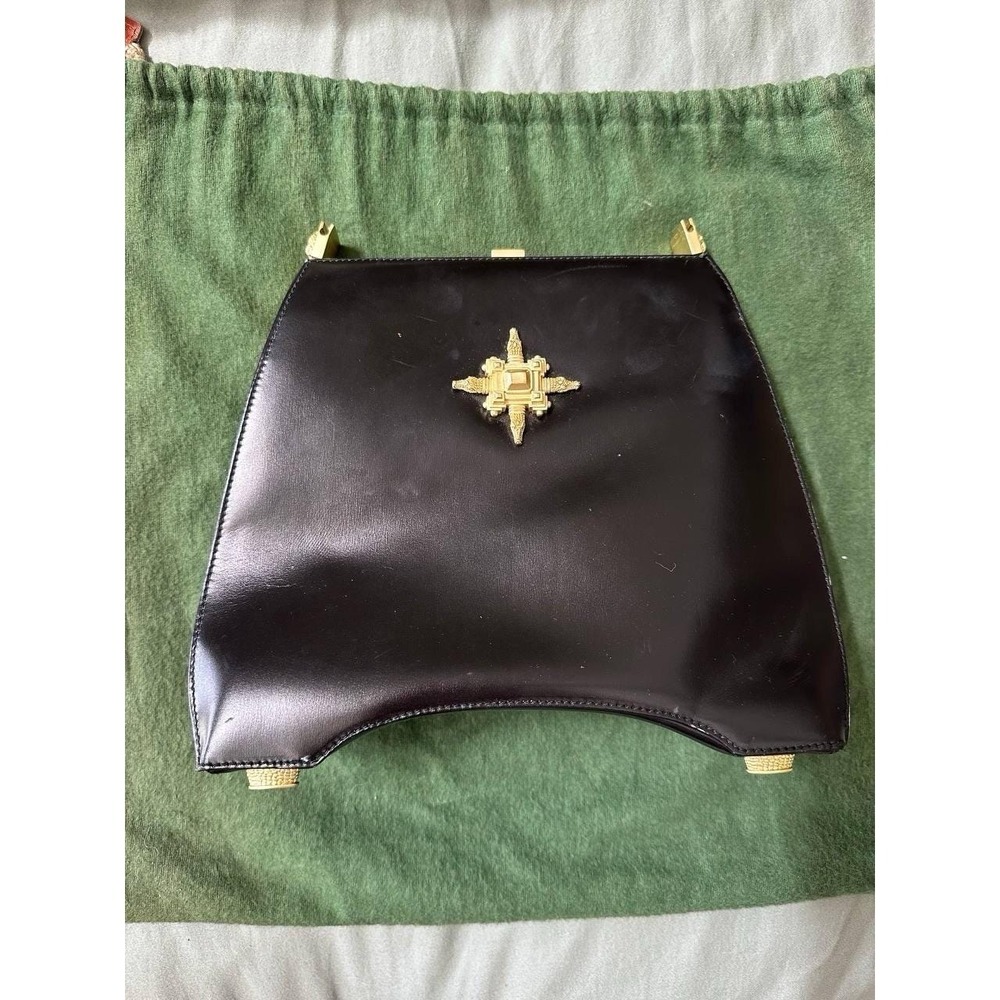 Rare Kieselstein-Cord Trophy Bag L124 Italy Gold Hardware Moon & Star